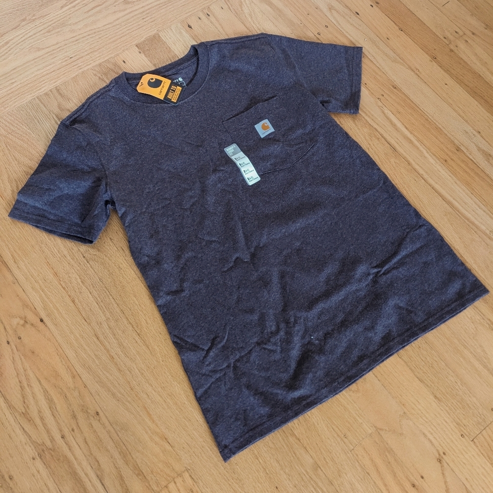 CARHARTT women's Heavyweight pocket Tee NWT - Size S - Purple Heather